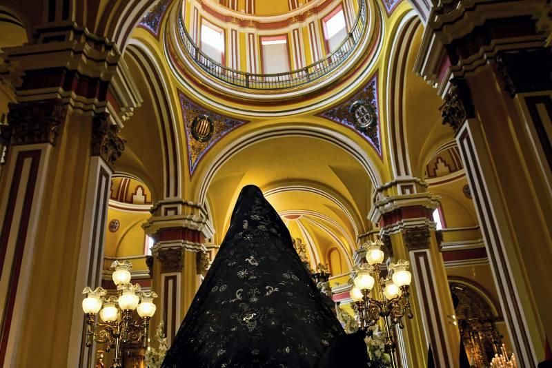 Acto de la Virgen de la Soledad ante el Cristo de la Cama