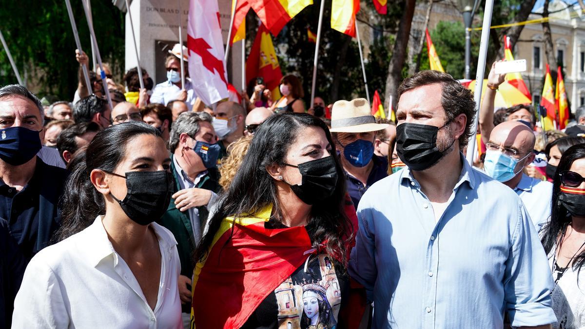 Las derechas se unen contra Sánchez y los indultos en Colón