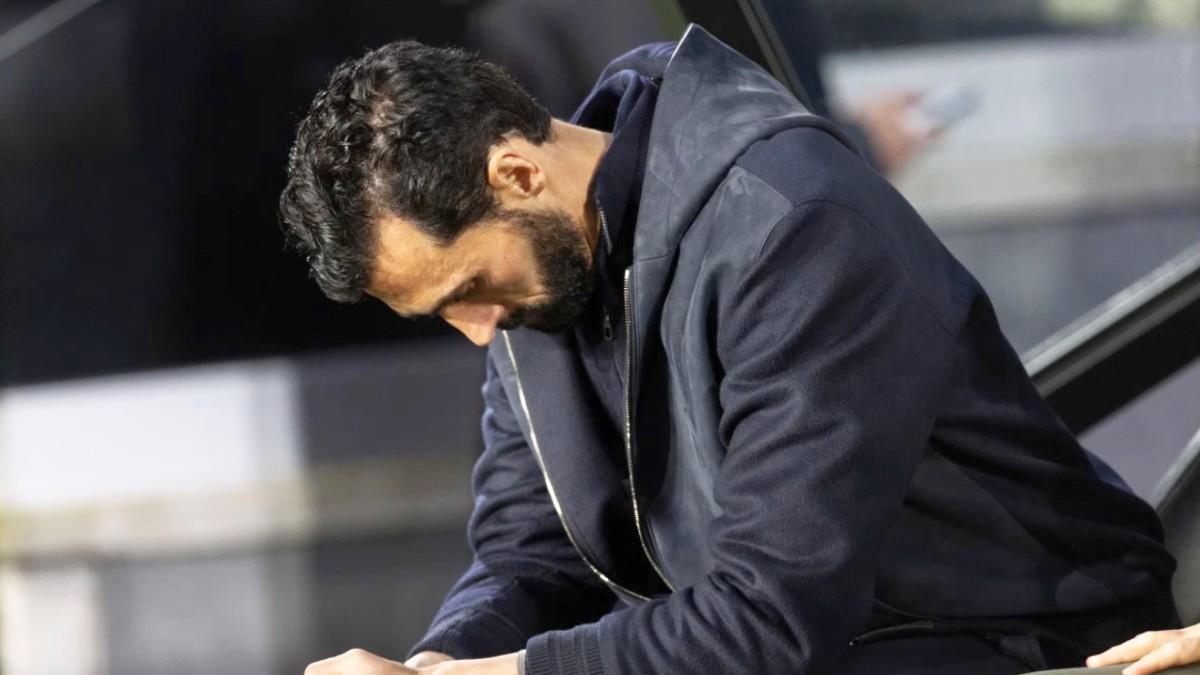 Arbeloa, pensativo