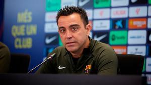 Xavi Hernández, en rueda de prensa