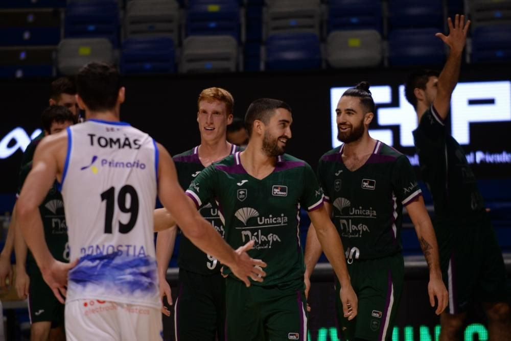 Partido de la Liga Endesa entre el Acunsa Gipuzkoa Basket y el Unicaja.