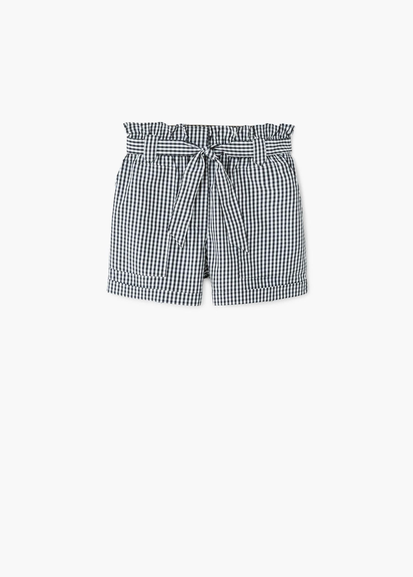Larga vida al short (más allá del denim): Short cuadro vichy, de Mango (22,95 euros).