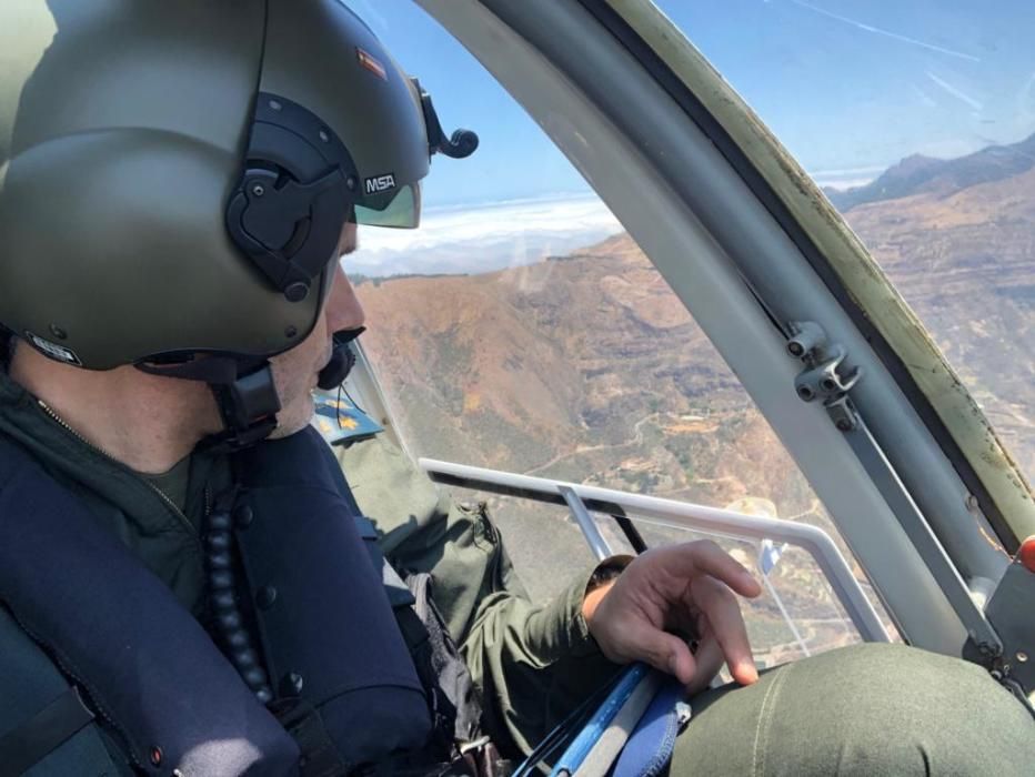 Segundo día de incendio en la cumbre de Gran Canaria