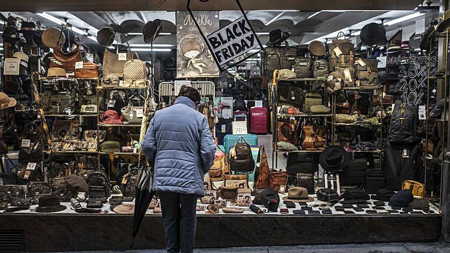 Un comercio participante en el Black Friday.