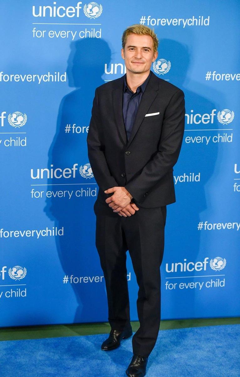 Orlando Bloom en la fiesta de UNICEF