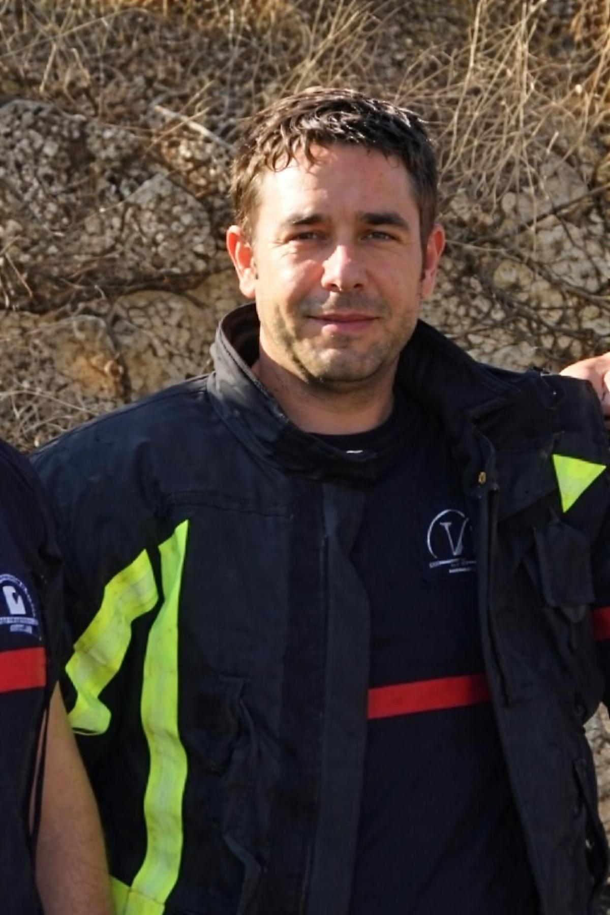 Martín Domínguez, bombero que ha intervenido en las tareas de rescate del accidente ferroviario de Adamuz.