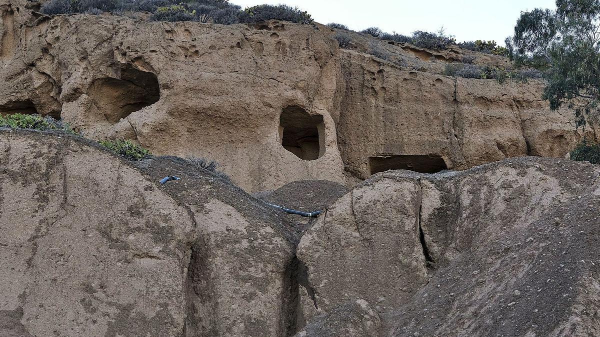 Yacimiento El Portichuelo, en el barrio de Cendro, en Telde.