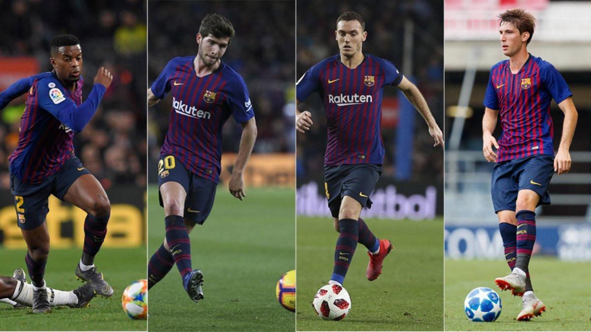 Nelson Semedo, Sergi Roberto, Thomas Vermaelen y Juan Miranda son las opciones de Ernesto Valverde para el lateral izquierdo en San Mamés