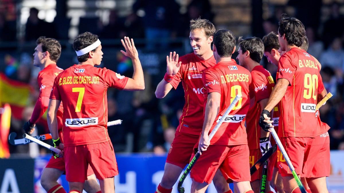 Los RedSticks celebran un gol