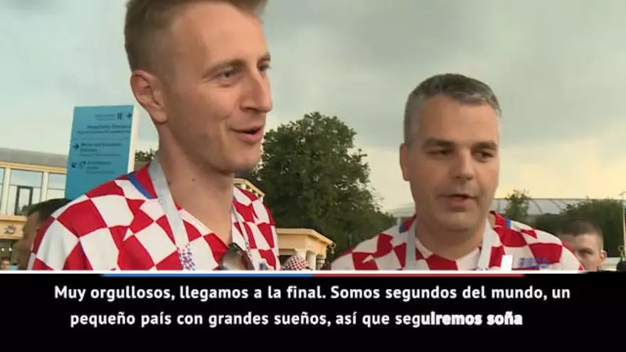 Los croatas, orgullosos de su selección