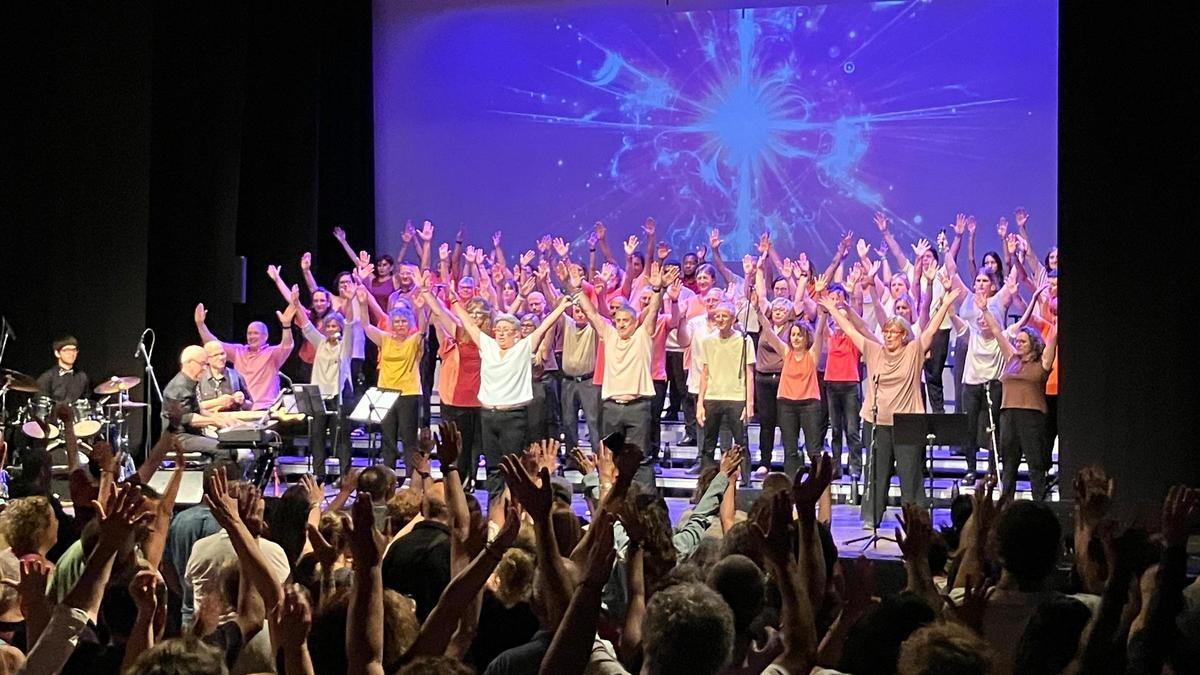 The River Troupe Gospel ja va celebrar els 15 anys al maig, a la Fàbrica Vella de Sallent, en una prèvia del concert a Manresa