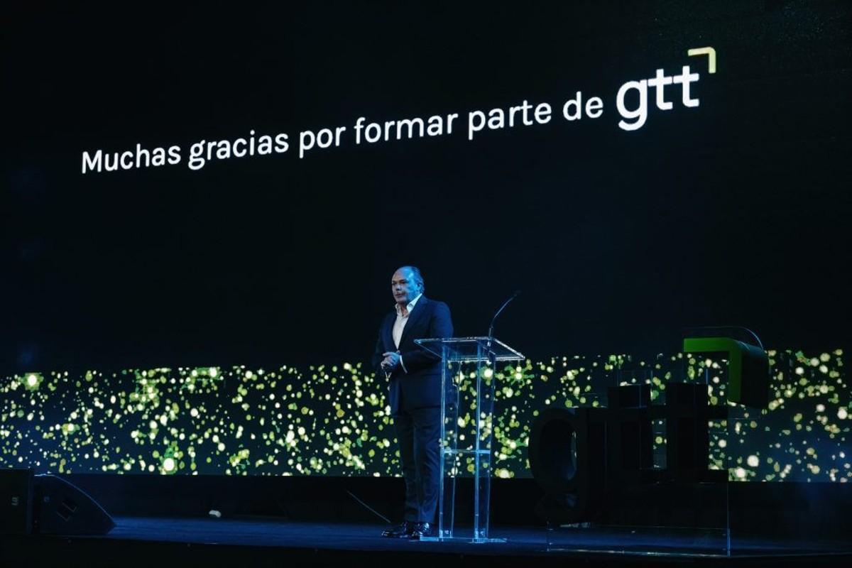 El director general de GTT, Carlos Rico, durante la gala del 25 aniversario de la compañía.