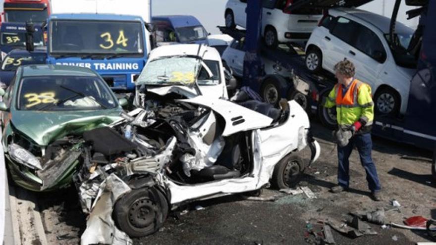 Accidente múltiple en Inglaterra