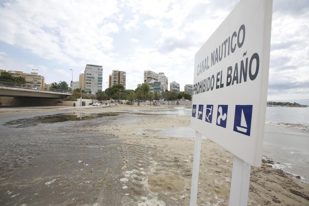 Daños del temporal en la Albufereta