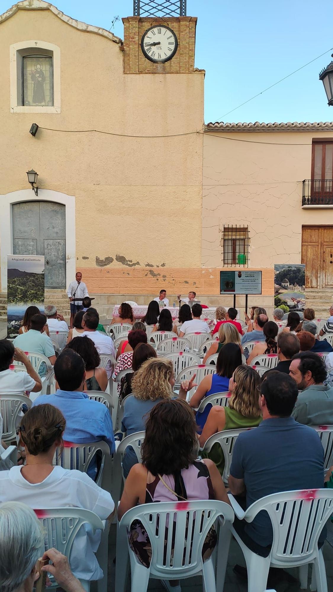 Un momento de la presentación, el miércoles en Aigües