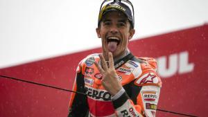 Marc Márquez, feliz en Motegi.