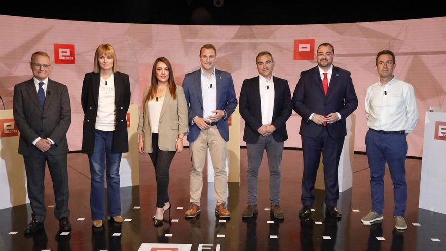 En imágenes: Debate de los candidatos a la presidencia del Principado