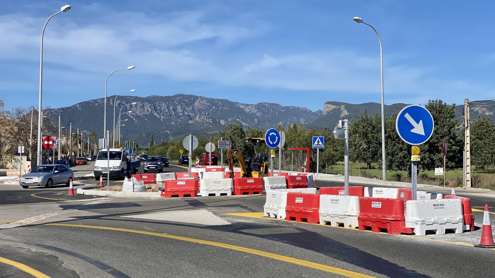 Carreteras de Mallorca: Las fotos de la nueva rotonda de Palmanyola, la octava en 14 kilómetros de la carretera de Sóller