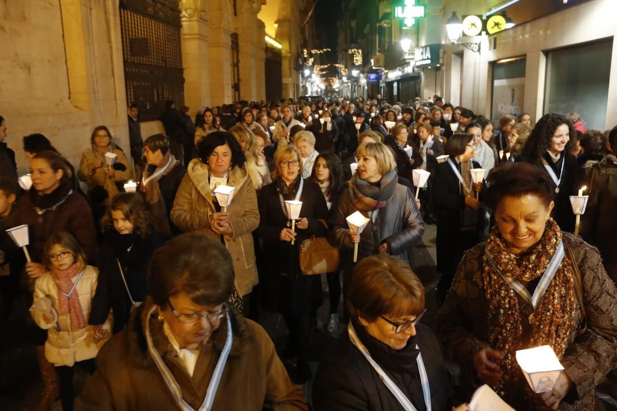 Procesión del farolet de las Purisimeras de Vila-real