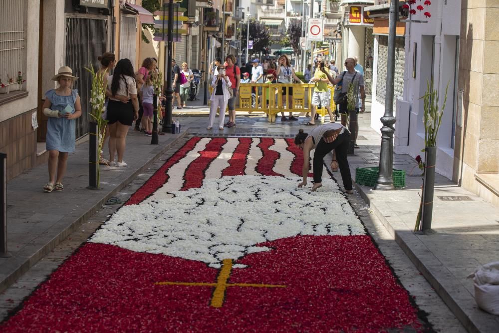 Catifes florals a Blanes.