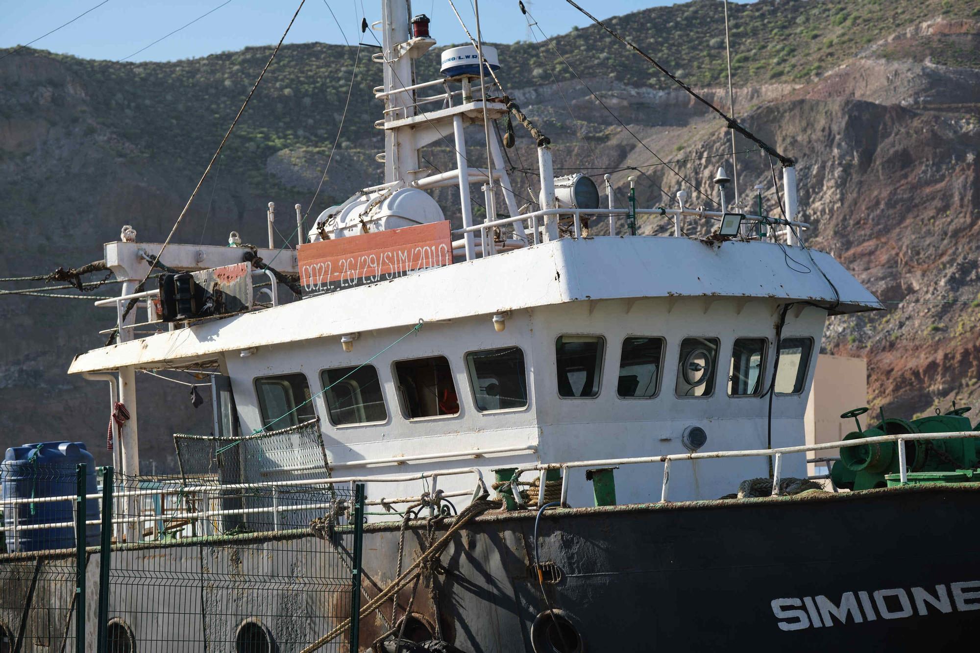 El barco 'Simione', capturado en aguas canarias con tres toneladas de cocaína