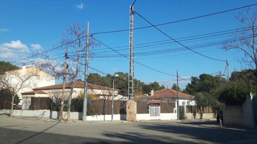 Tendidos eléctricos en Paterna.