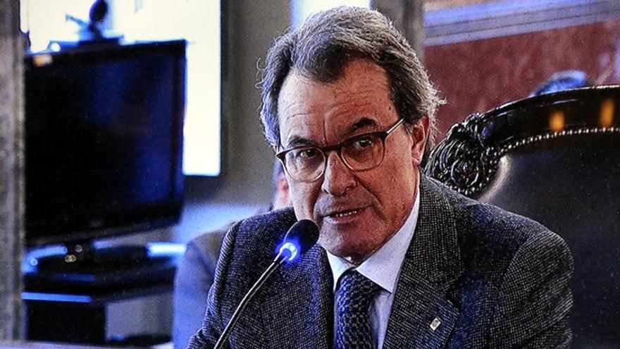 Artur Mas, declarant  com a testimoni a Madrid