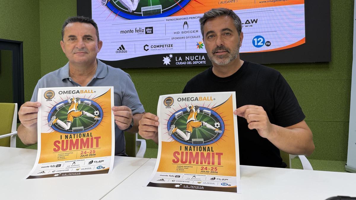 La presentación de este torneo “Omegaball” ha contado con la presencia Raul Martínez, director de Omegaball Spain y Bernabé Cano, alcalde de La Nucía