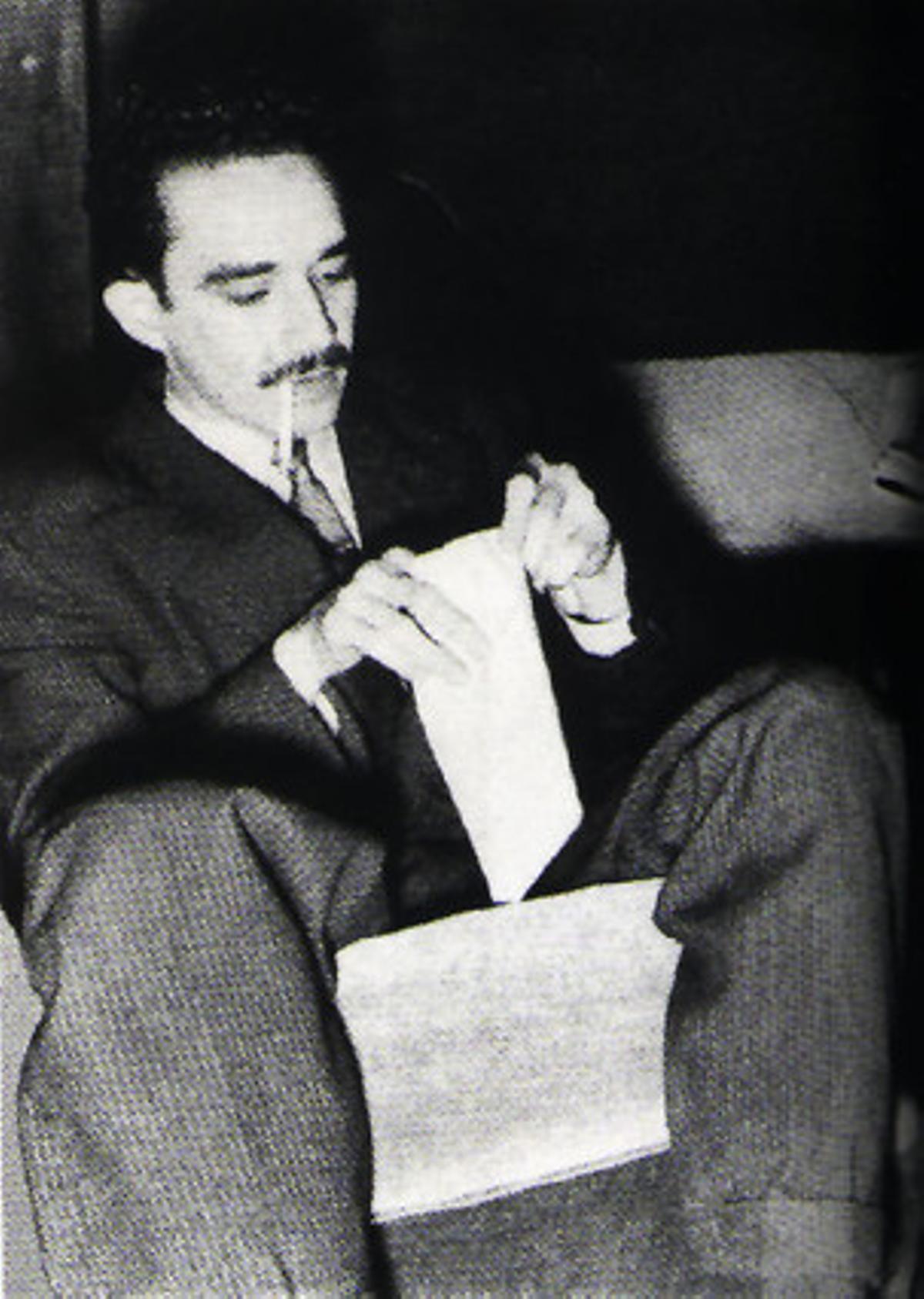 Gabriel García Márquez en la redacción de El Espectador.
