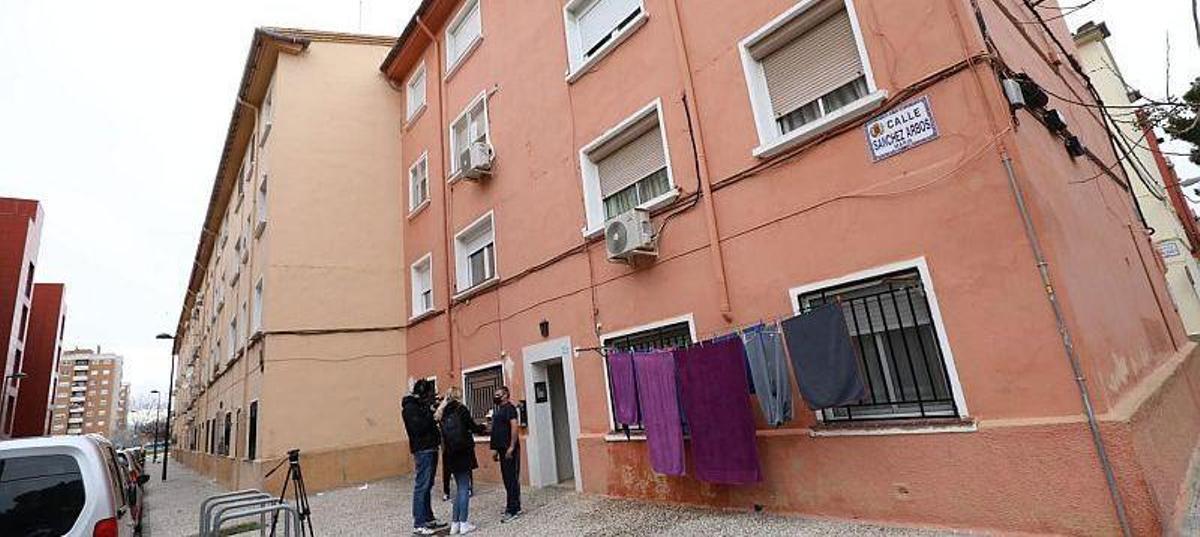 Una imagen del lugar de los hechos, en la calle Sánchez Arbos.