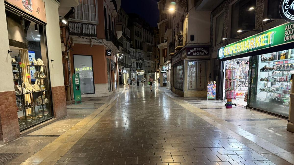 Calles vacías a la hora del UD Almería - Málaga CF