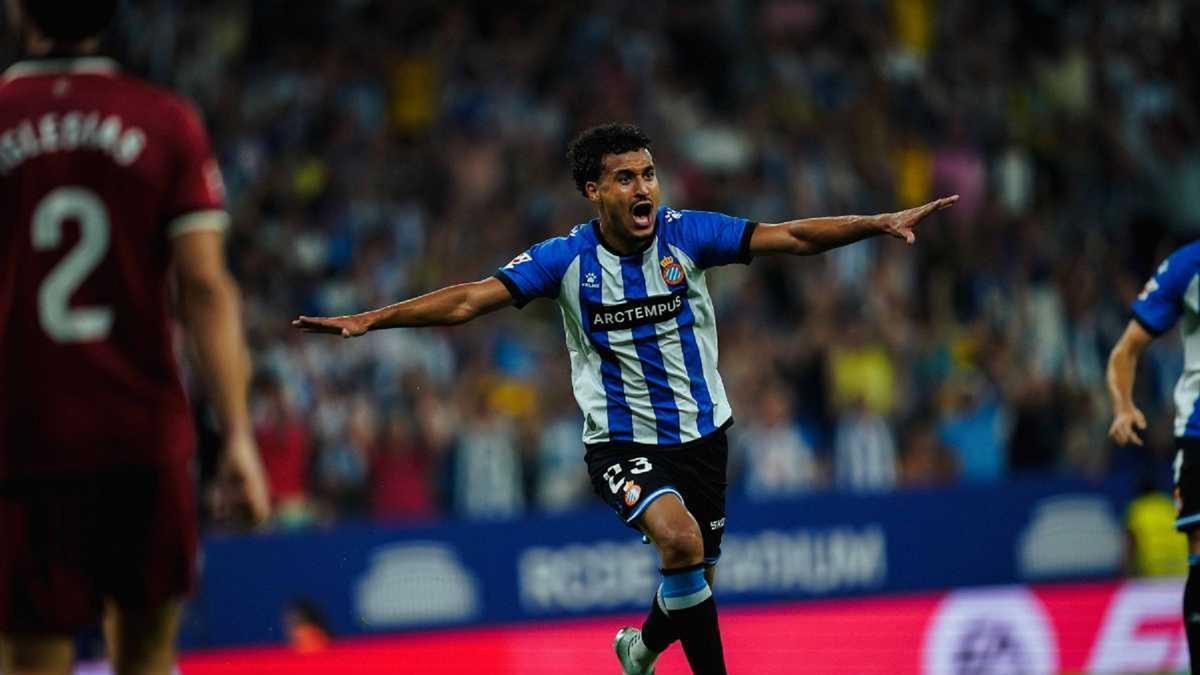 Omar El Hilali, futbolista del Espanyol, rival del Málaga CF este viernes.