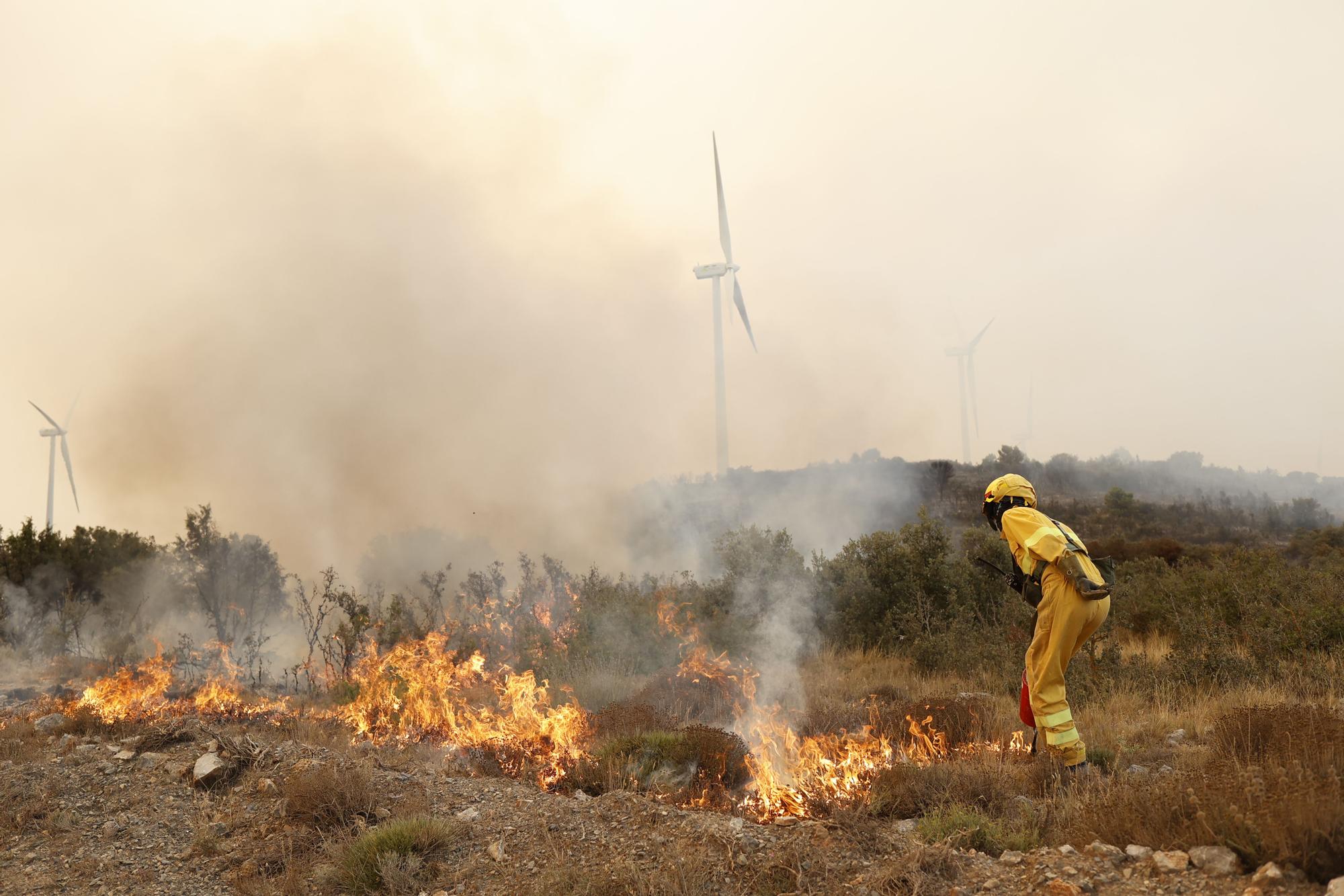 Desoladoras imágenes del incendio de Bejís