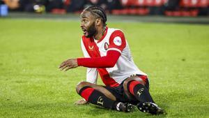 Rotterdam (Netherlands), 22/02/2026.- Raheem Sterling of Feyenoord reacts during the Dutch Eredivisie match between Feyenoord and Telstar in Rotterdam, Netherlands, 22 February 2026. (Países Bajos; Holanda)