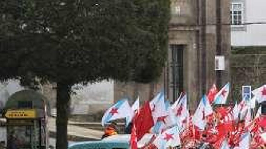 Protesta en Santiago.