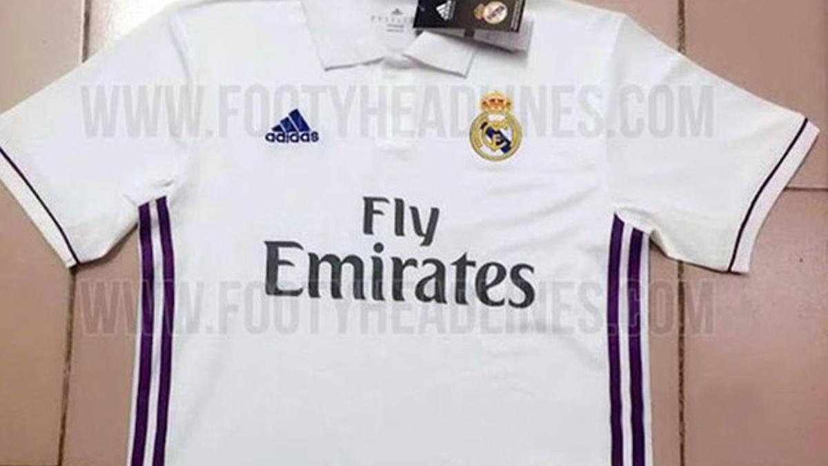 Así es la camiseta de la próxima temporada del Real Madrid