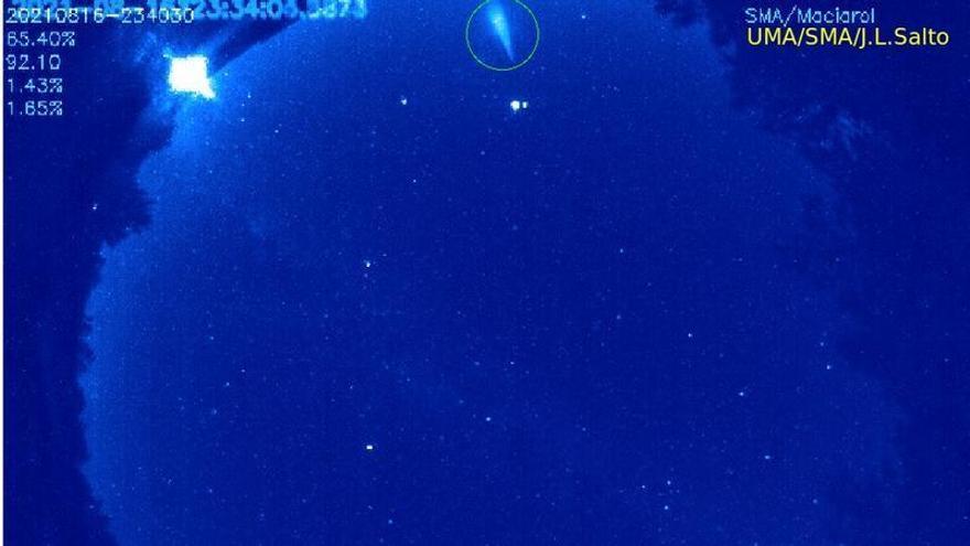 Meteoro detectado por la UMA