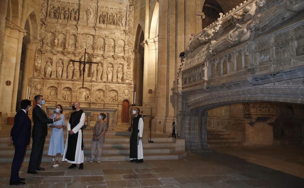 Visita de los Reyes al Monasterio de Poblet.