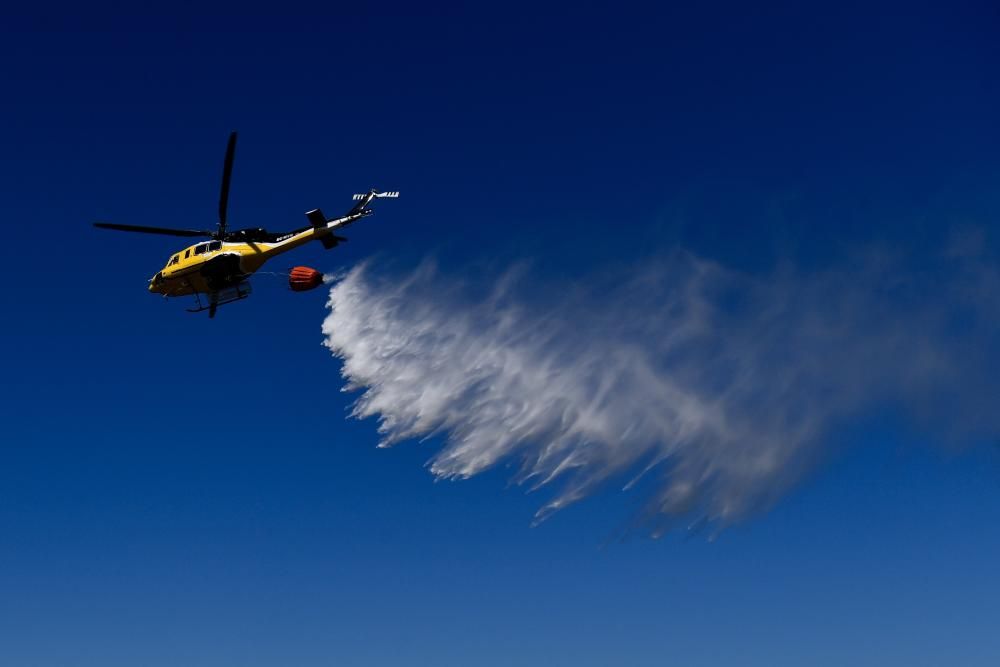 El humo se ha podido ver desde varios puntos de la ciudad. Se han visto afectadas entre cinco y seis hectáreas.