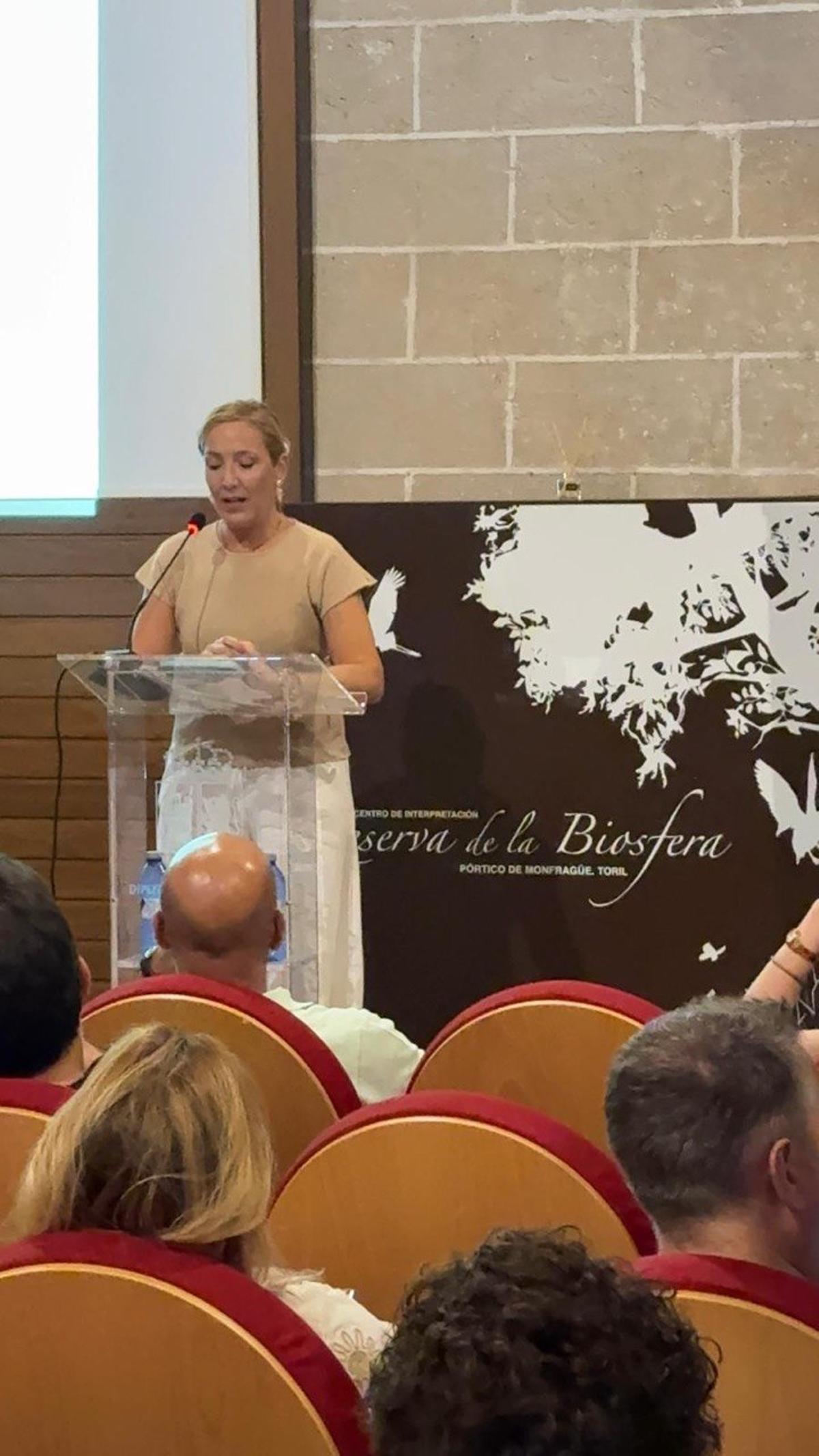Elisabeth Martín, durante su intervención.