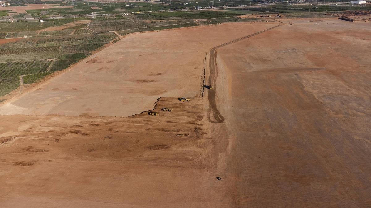 Suelo para la gigafactoría de baterías de Volkswagen en Sagunt.