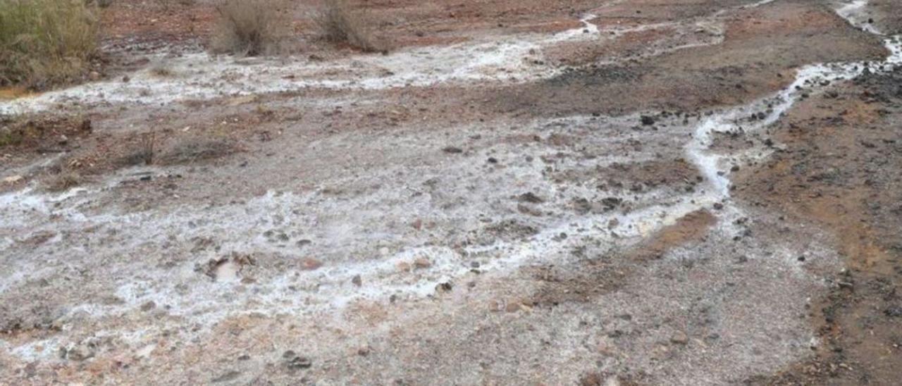 Aguas contaminadas atraviesan la balsa Jenny. | J. CABALLERO