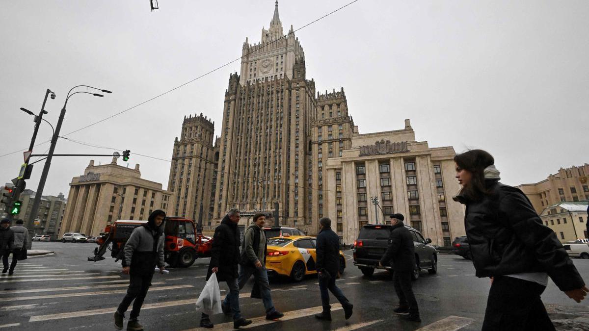 La sede del Ministerio de Asuntos Exteriores de Rusia, en Moscú.