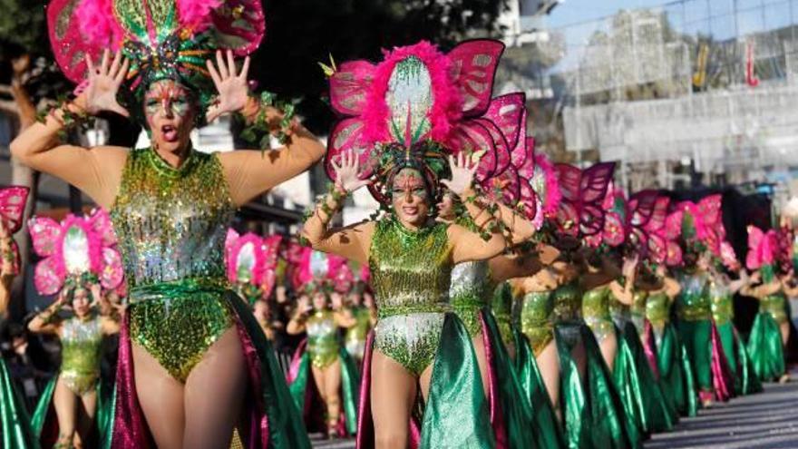 Una de les colles que van participar a la desfilada de Platja d&#039;Aro del 2017.