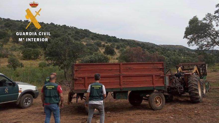 Dos detenidos y cuatro investigados por robos en explotaciones cacereñas