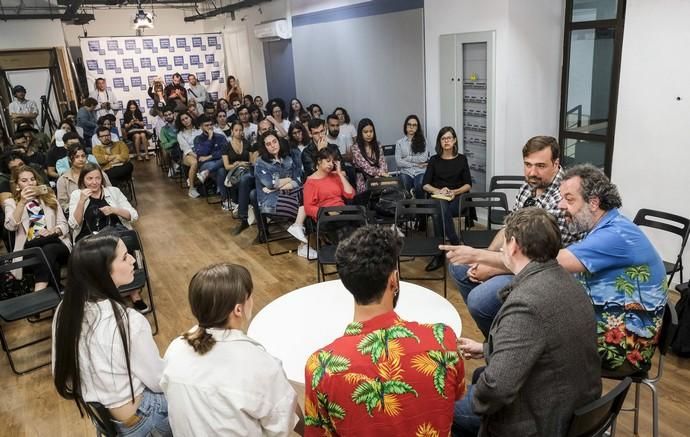 LAS PALMAS DE GRAN CANARIA. Encuentro entre miembros del staff de la nueva serie ?Hierro? y los alumnos del Instituto del Cine Canarias.  | 29/05/2019 | Fotógrafo: José Pérez Curbelo