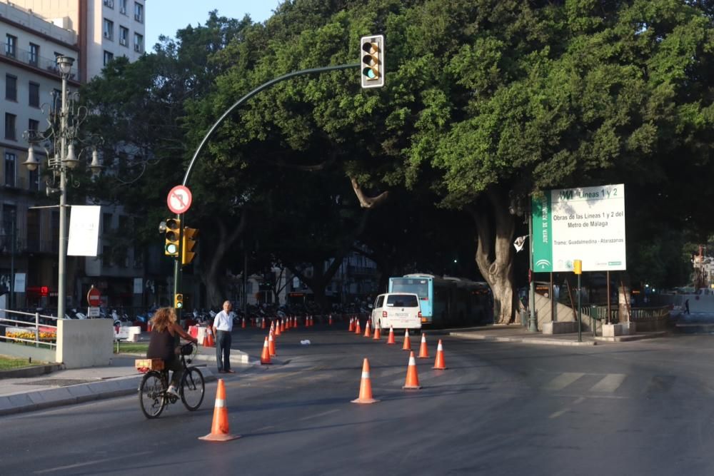 Corte de tráfico en la Alameda y el Parque.