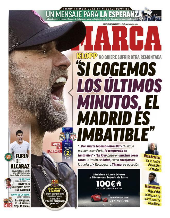 Las portadas de la prensa deportiva de hoy, 26 de mayo