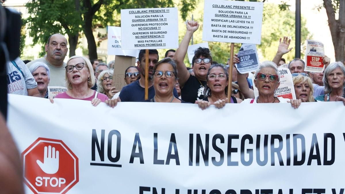 ¿Por qué 3.000 vecinos de L'Hospitalet han salido a la calle para pedir más seguridad?