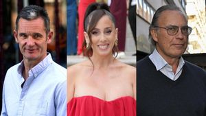 Iñaki Urdangarín (ex marido de la infanta Cristina de Borbón), Anabel Pantoja (sobrina de Isabel Pantoja) y Bertín Osborne, cantante y presentador